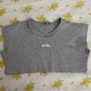 AYBL Heather Gray Training Crop Top